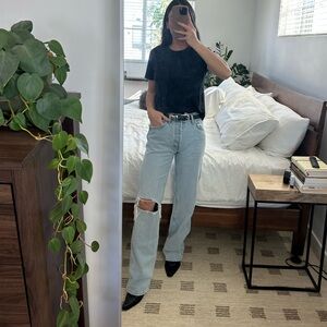 Re/done 90’s high rise loose jeans